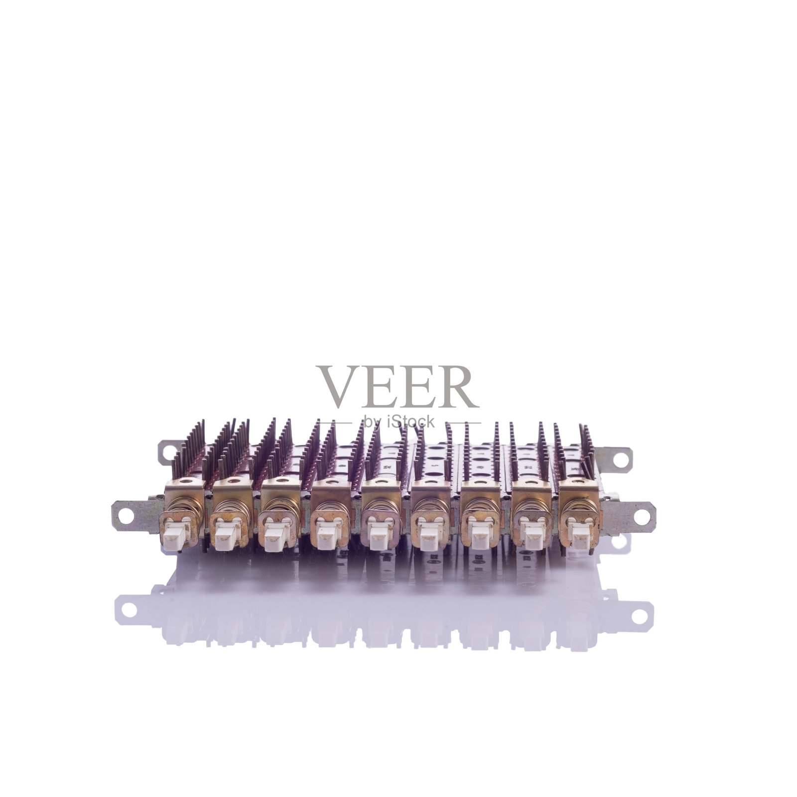 开关芯片隔离白底特写照片摄影图片