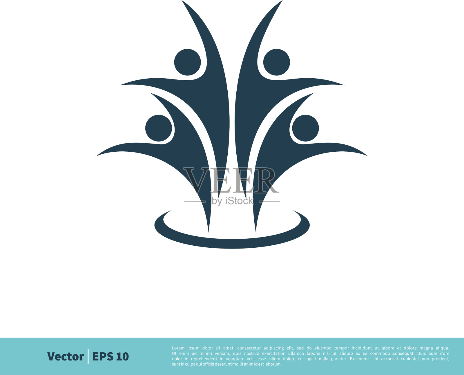 人体运动图形图标标识模板设计eps插画图片素材