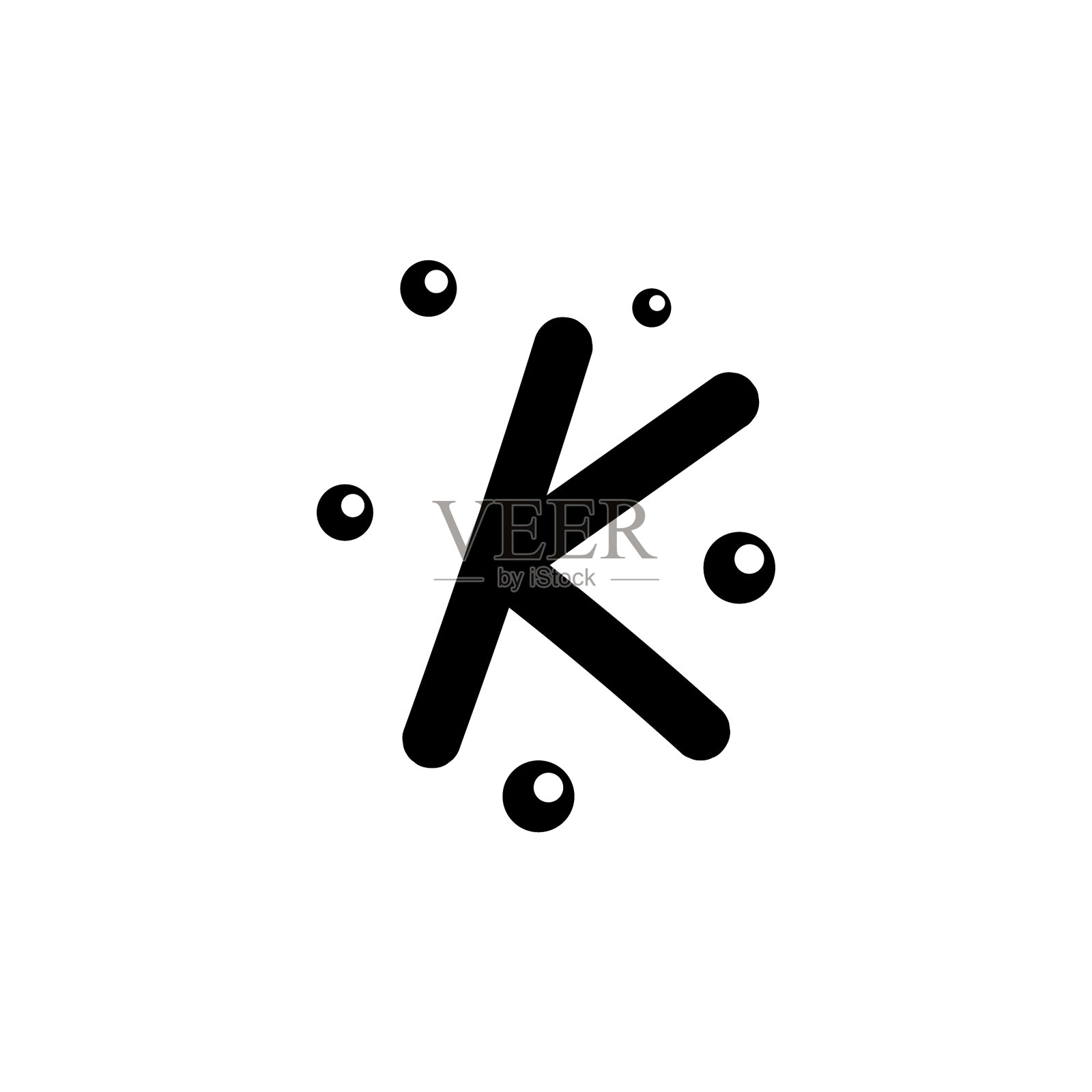 K手绘字母设计模板设计元素图片