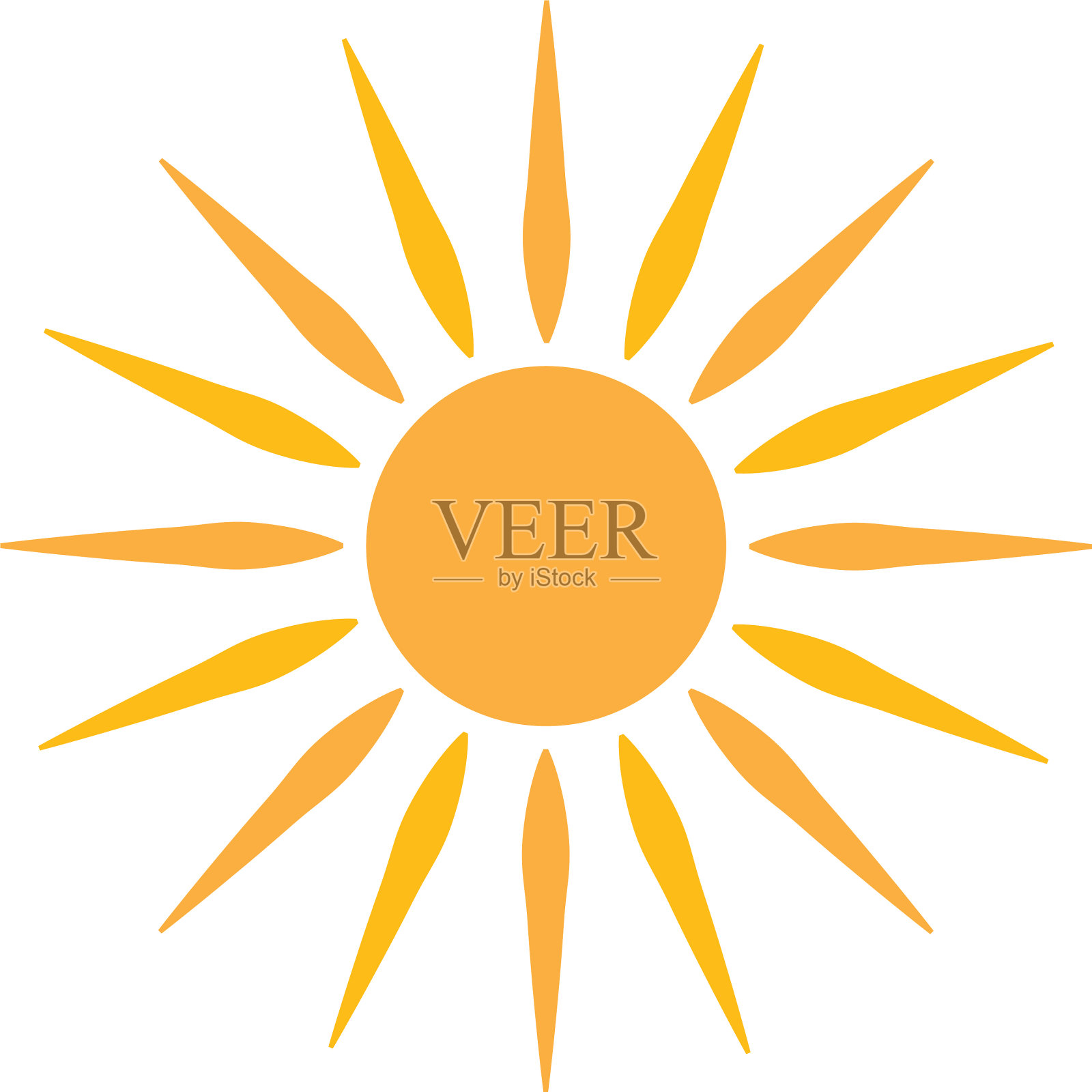 太阳预展标志设计元素图片