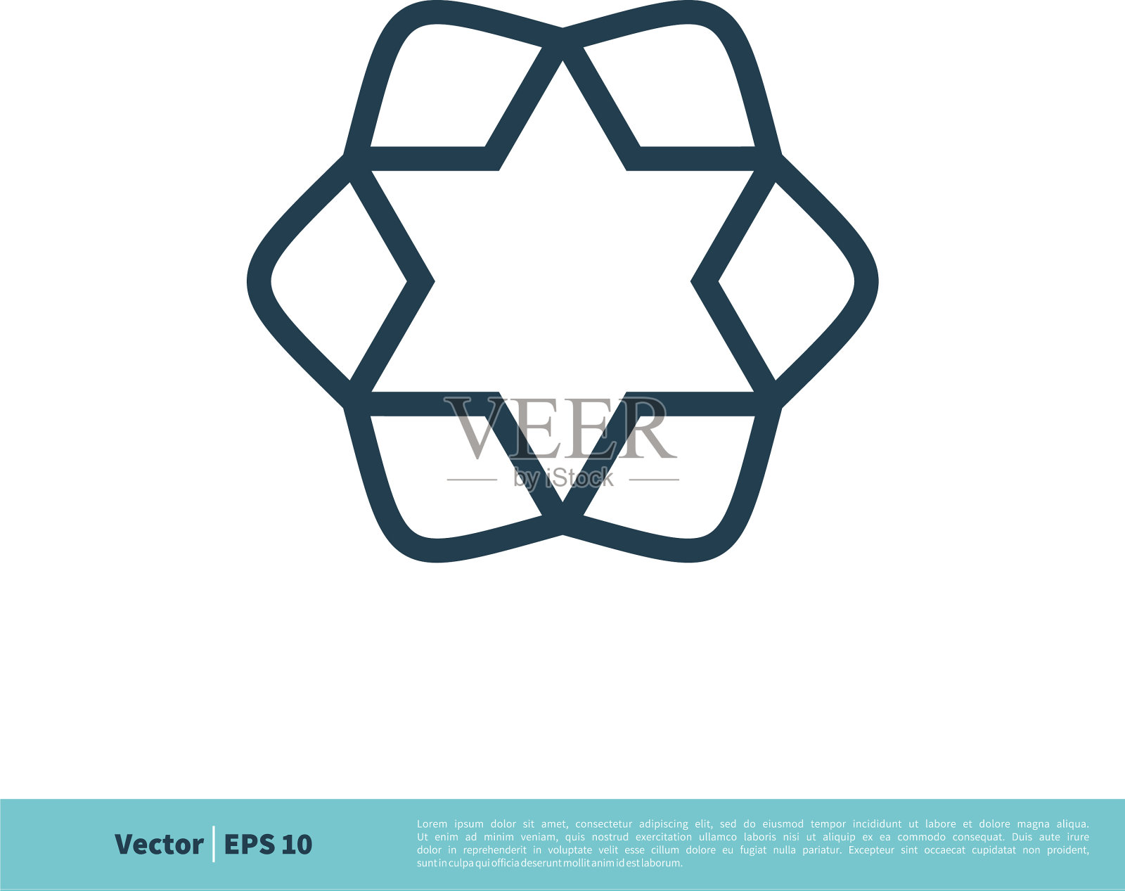 星形装饰装饰图标标志模板插画图片素材