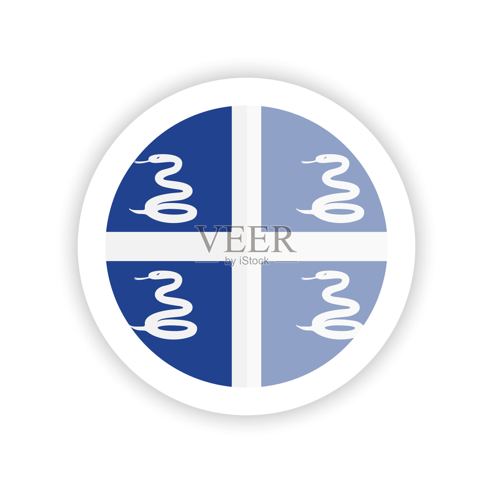 马提尼克旗帜插画图片素材