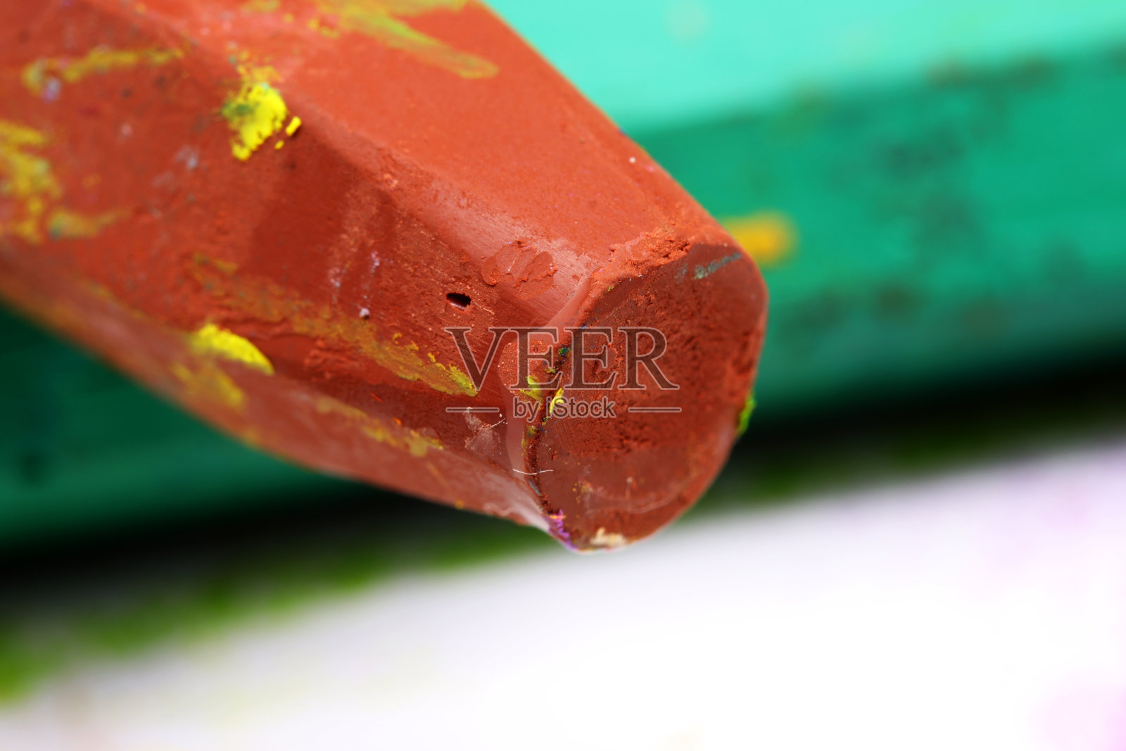 彩色蜡笔的特写照片摄影图片