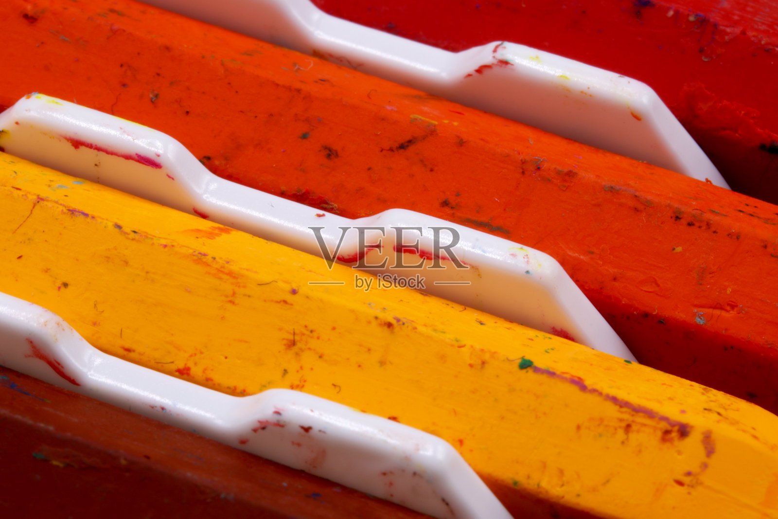 彩色蜡笔的特写照片摄影图片