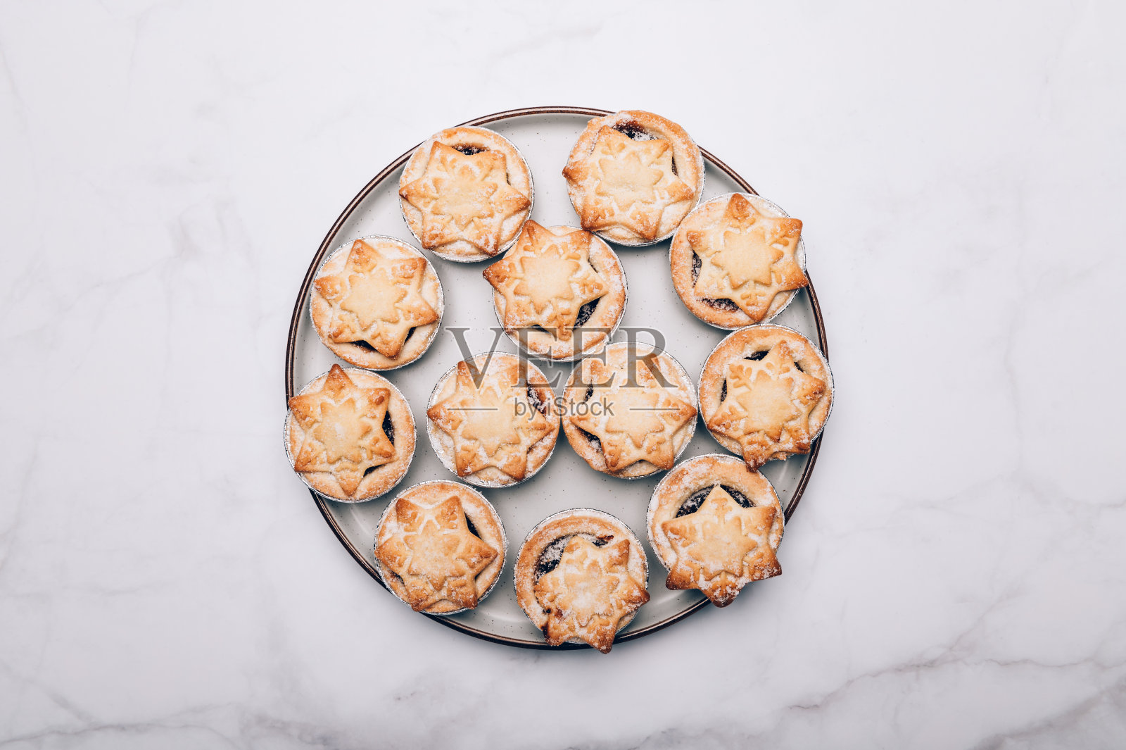 肉馅饼,传统的圣诞食品照片摄影图片