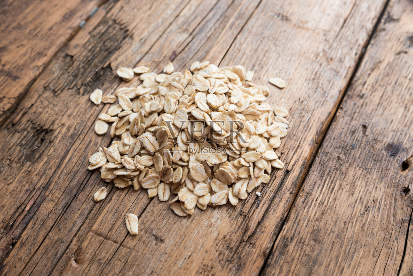 小的有机燕麦片照片摄影图片