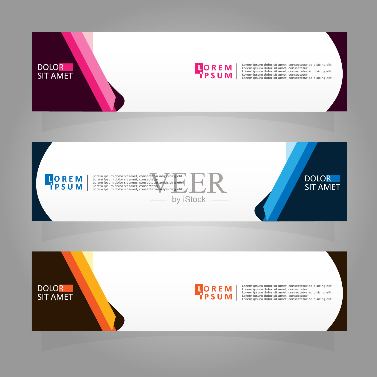 摘要设计横幅网页模板横幅插画图片素材