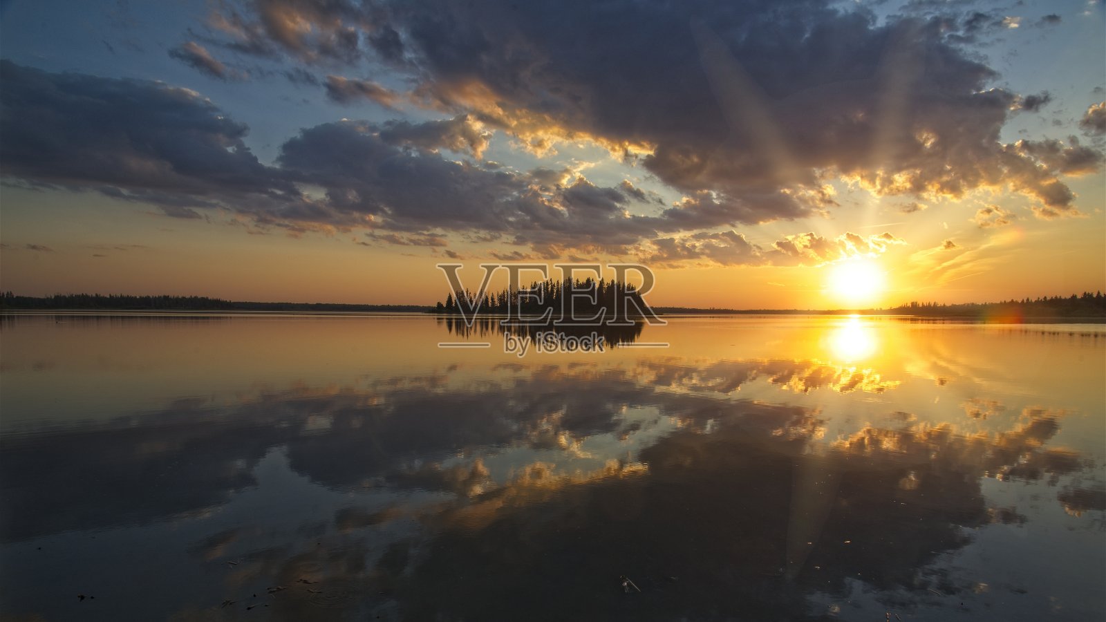 麋鹿岛的日落照片摄影图片