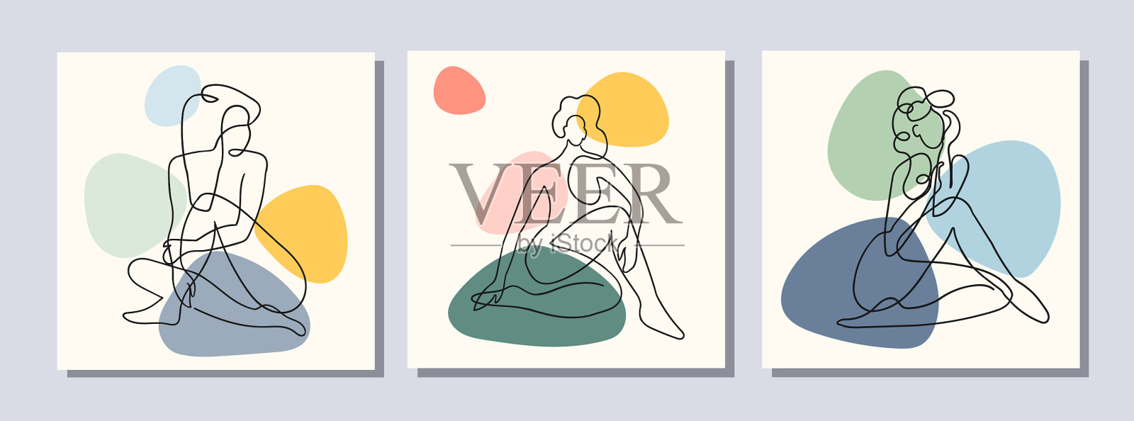 集拼贴现代海报与抽象插画图片素材