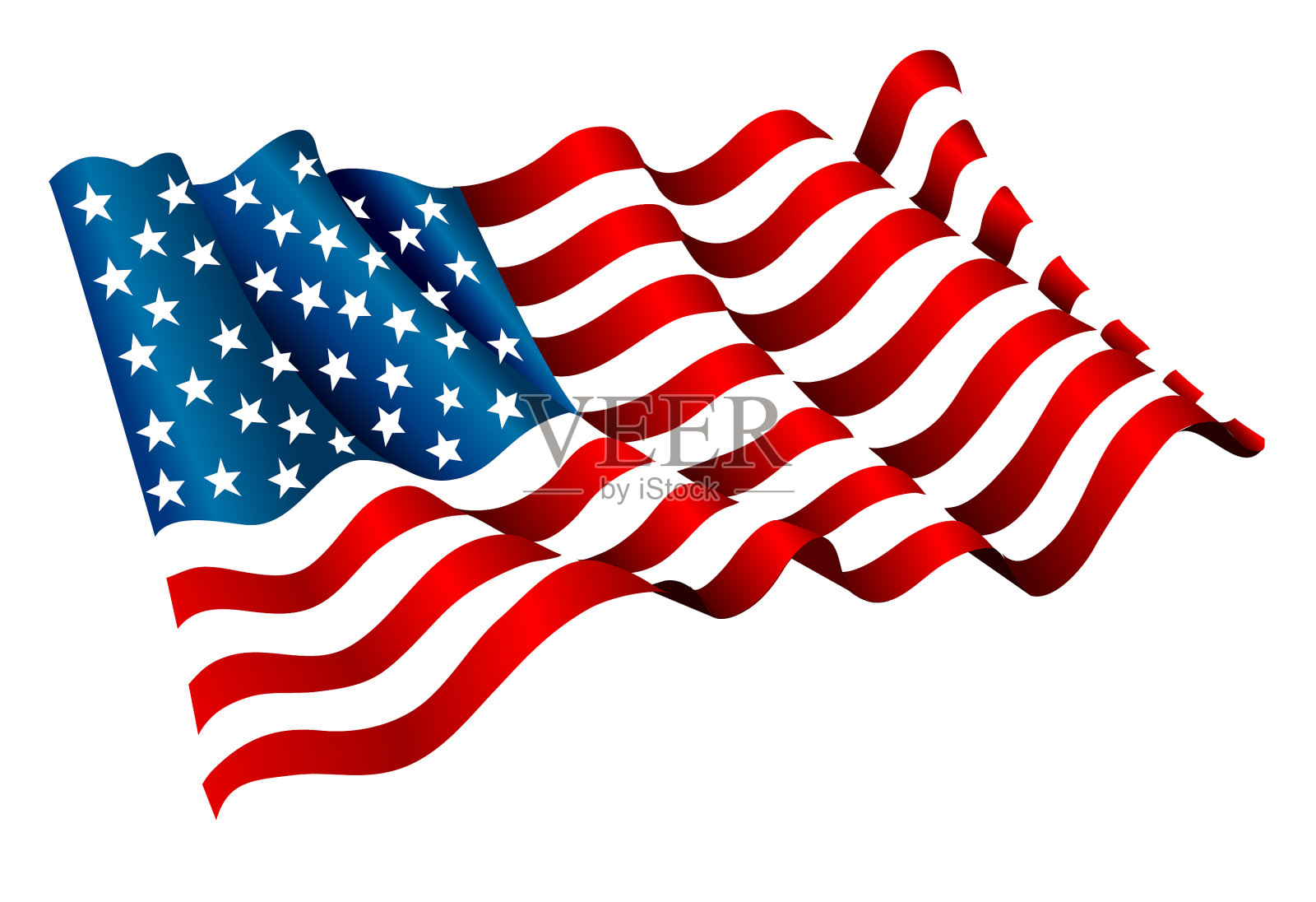 美国国旗形象美国国旗插画图片素材