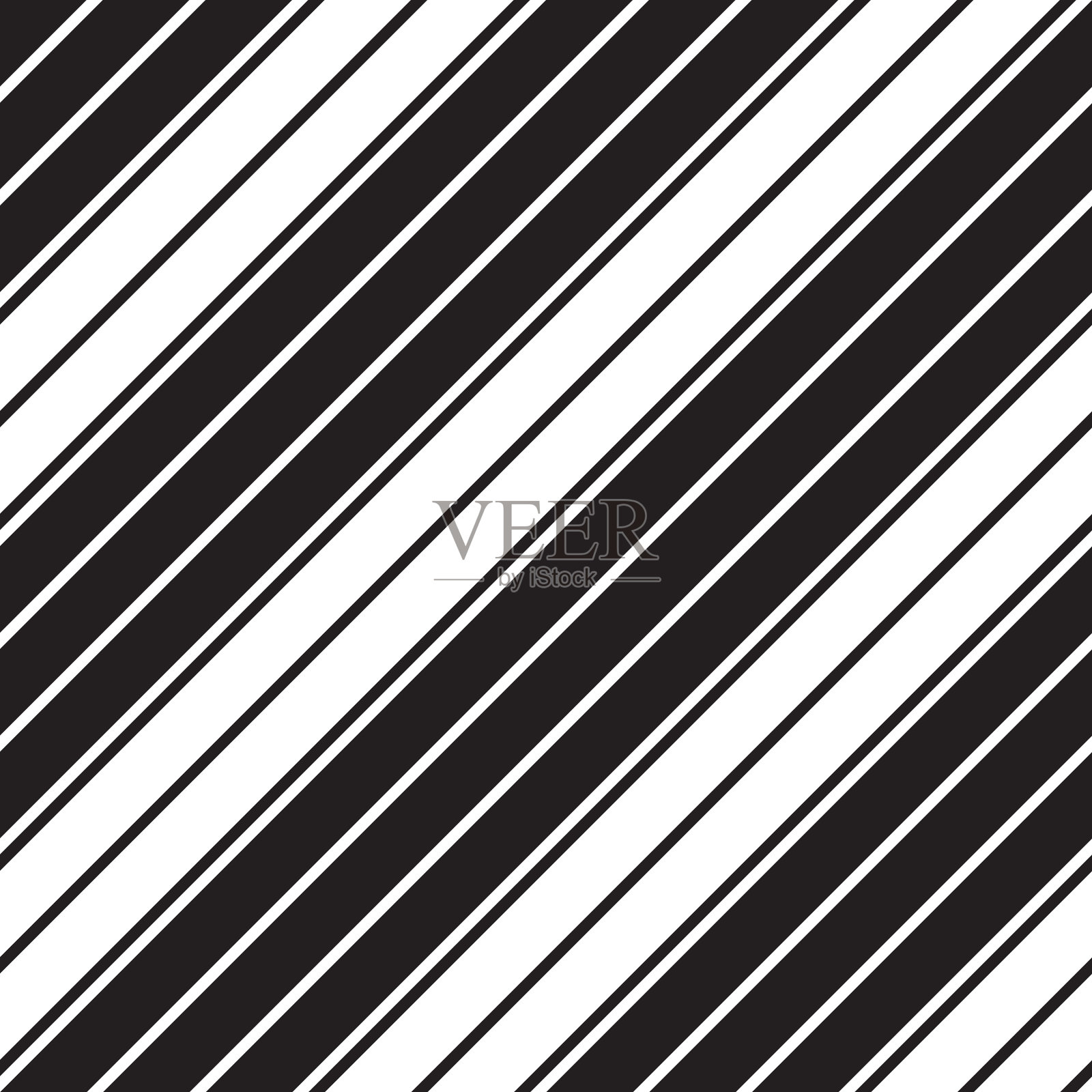 黑白条纹无缝图案插画图片素材