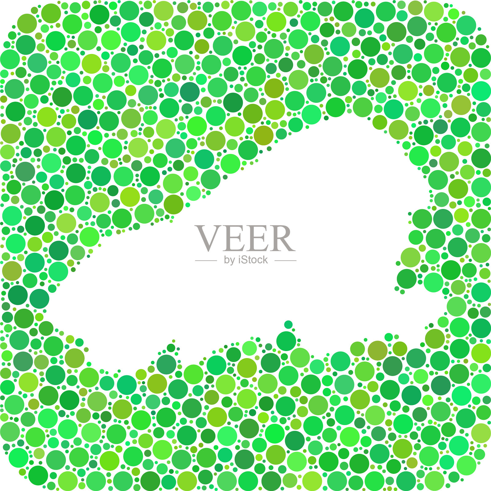 地图卡霍奥拉维岛-虚线拼贴插画图片素材