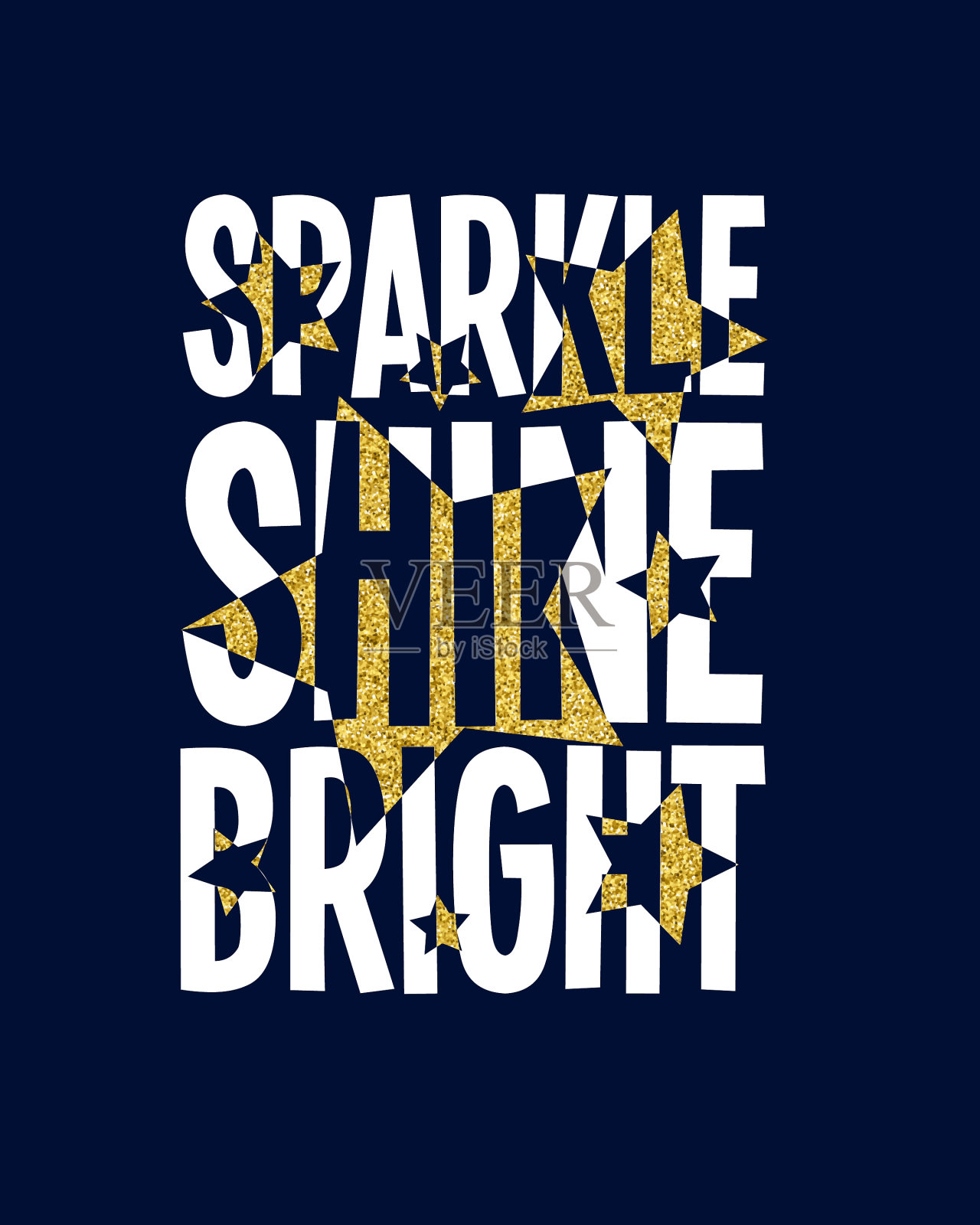 魔法图标印刷设计与口号插画图片素材