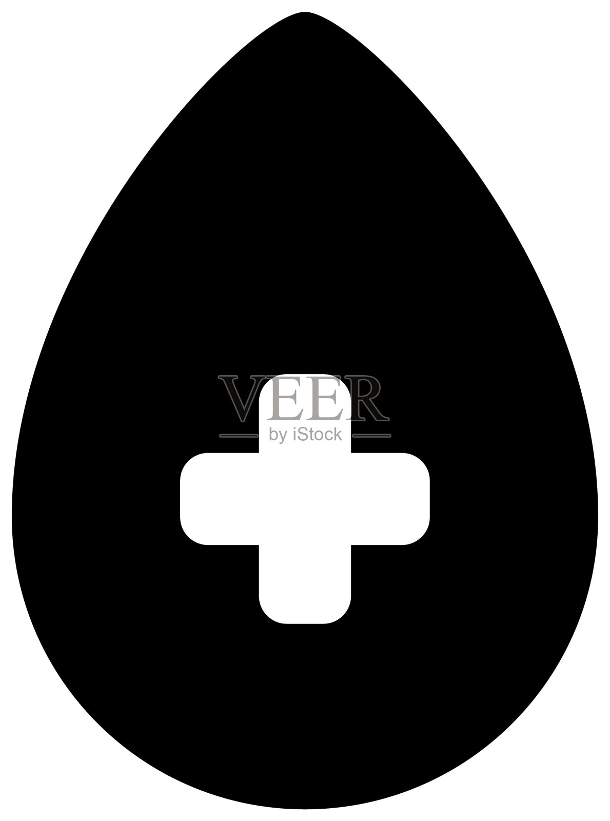 加上医用水滴造型图标图标素材