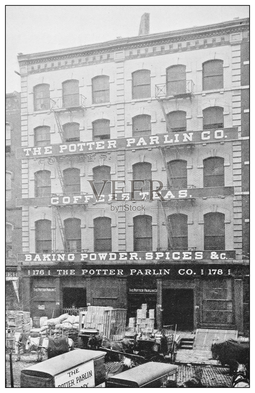 纽约古董黑白照片:波特-帕林公司,制造商和进口商照片摄影图片