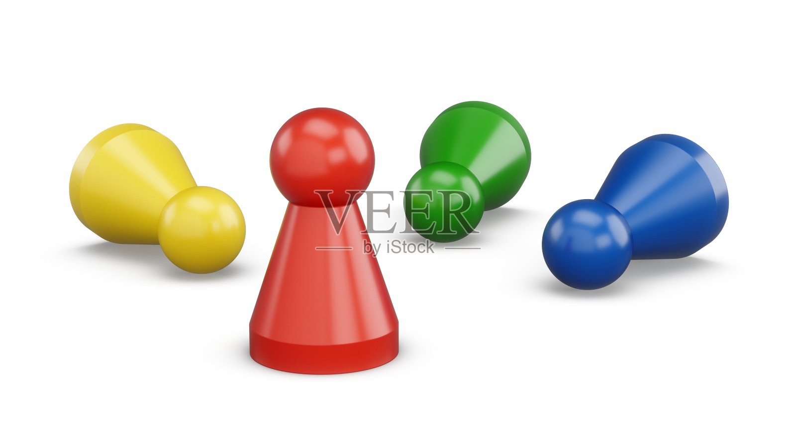 3D渲染游戏人物孤立在白色背景上照片摄影图片