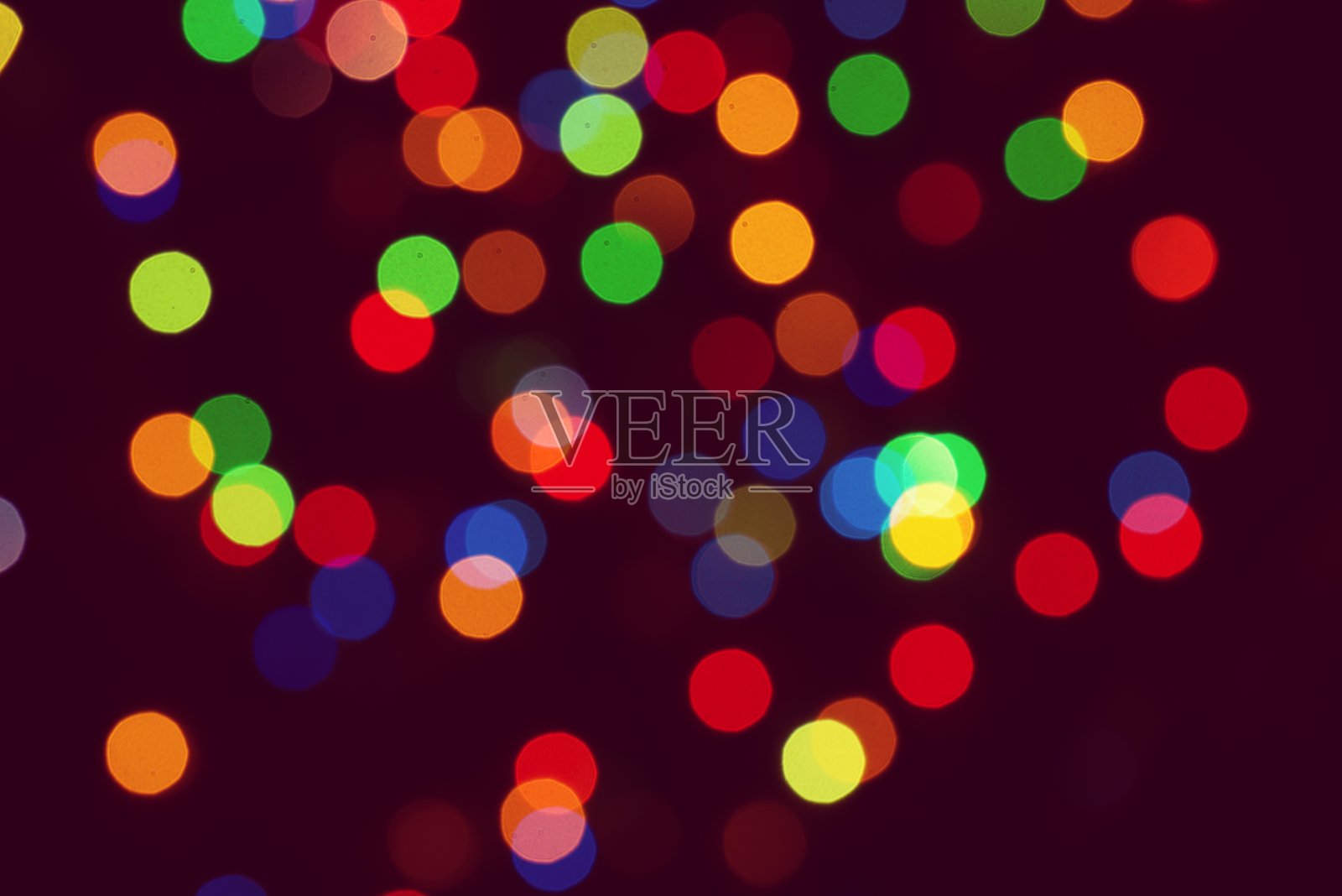 圣诞灯背景散焦圣诞灯照片摄影图片