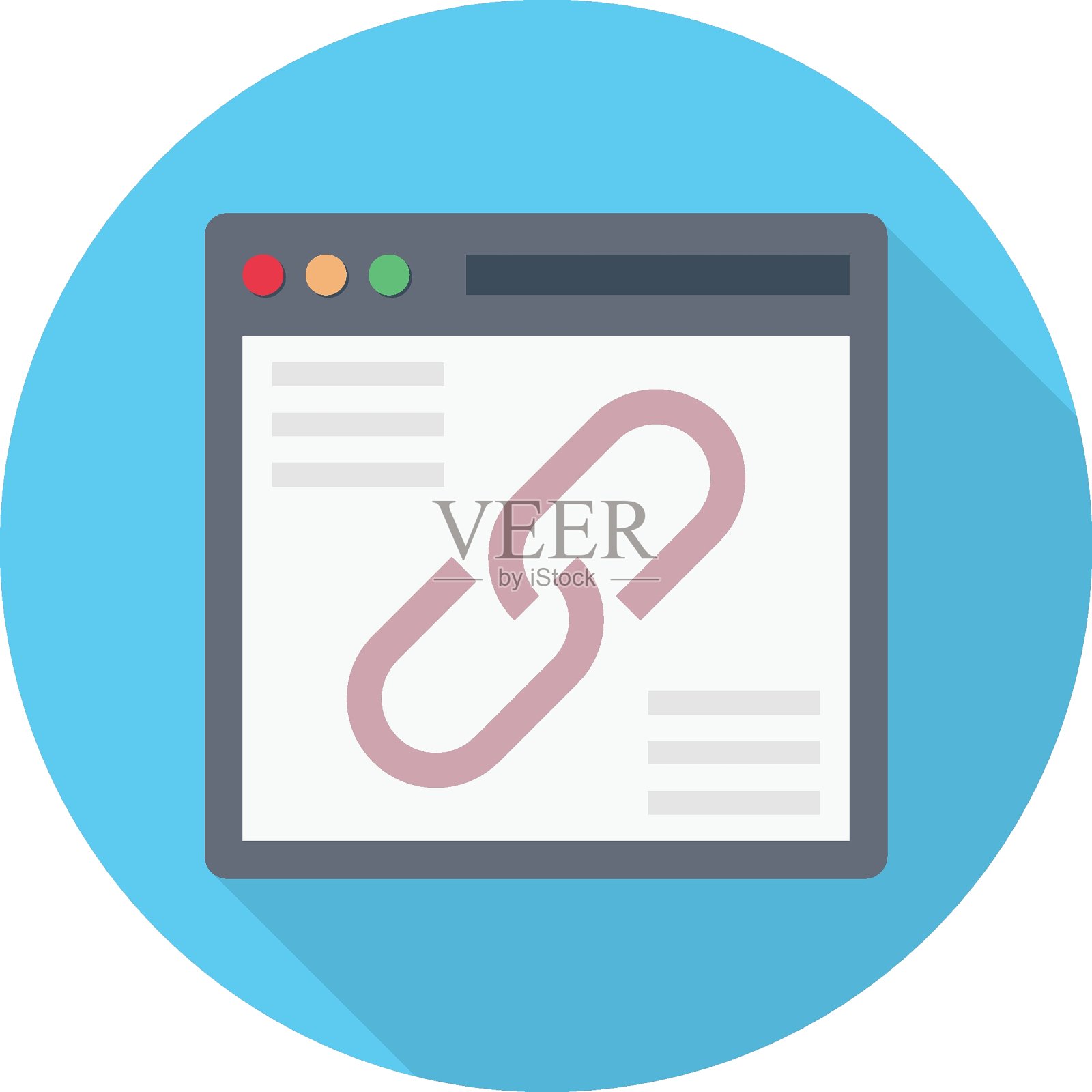 网页链接插画图片素材