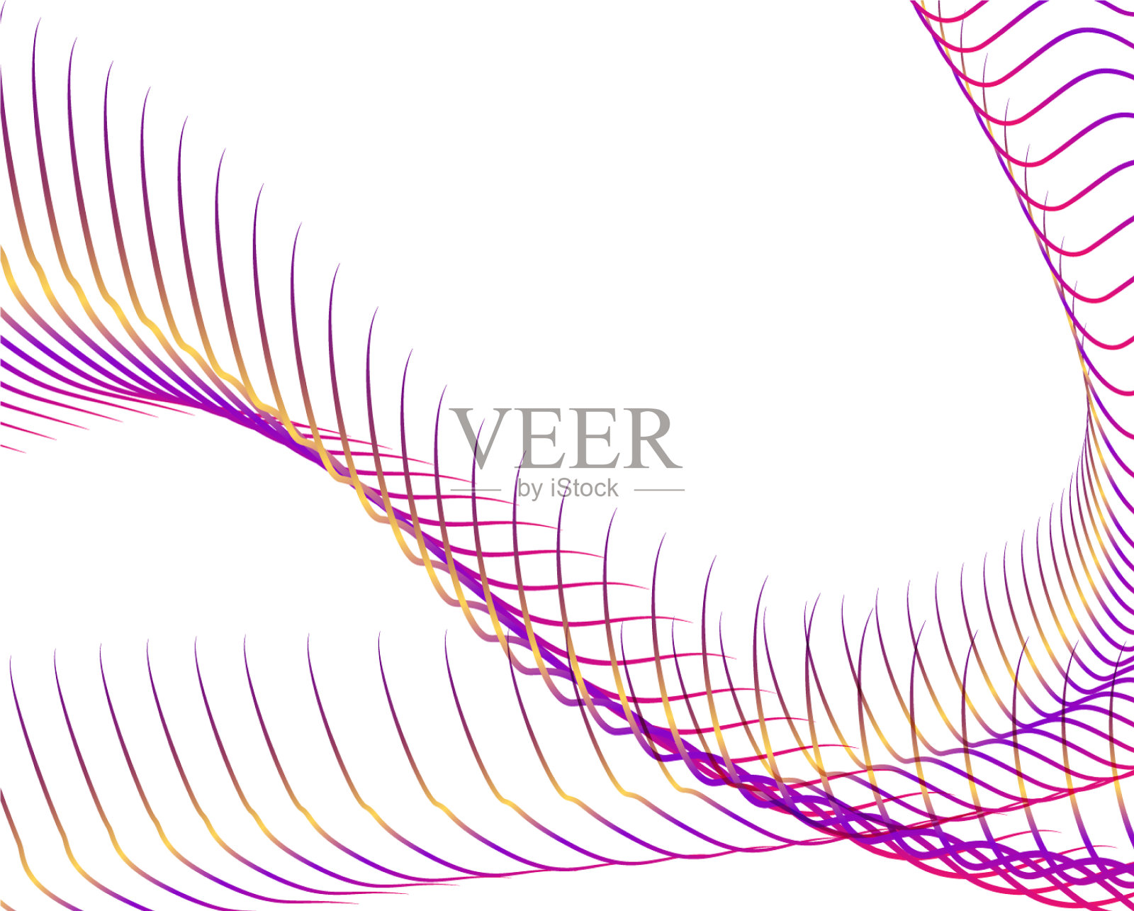 抽象背景混合波线设计插画图片素材