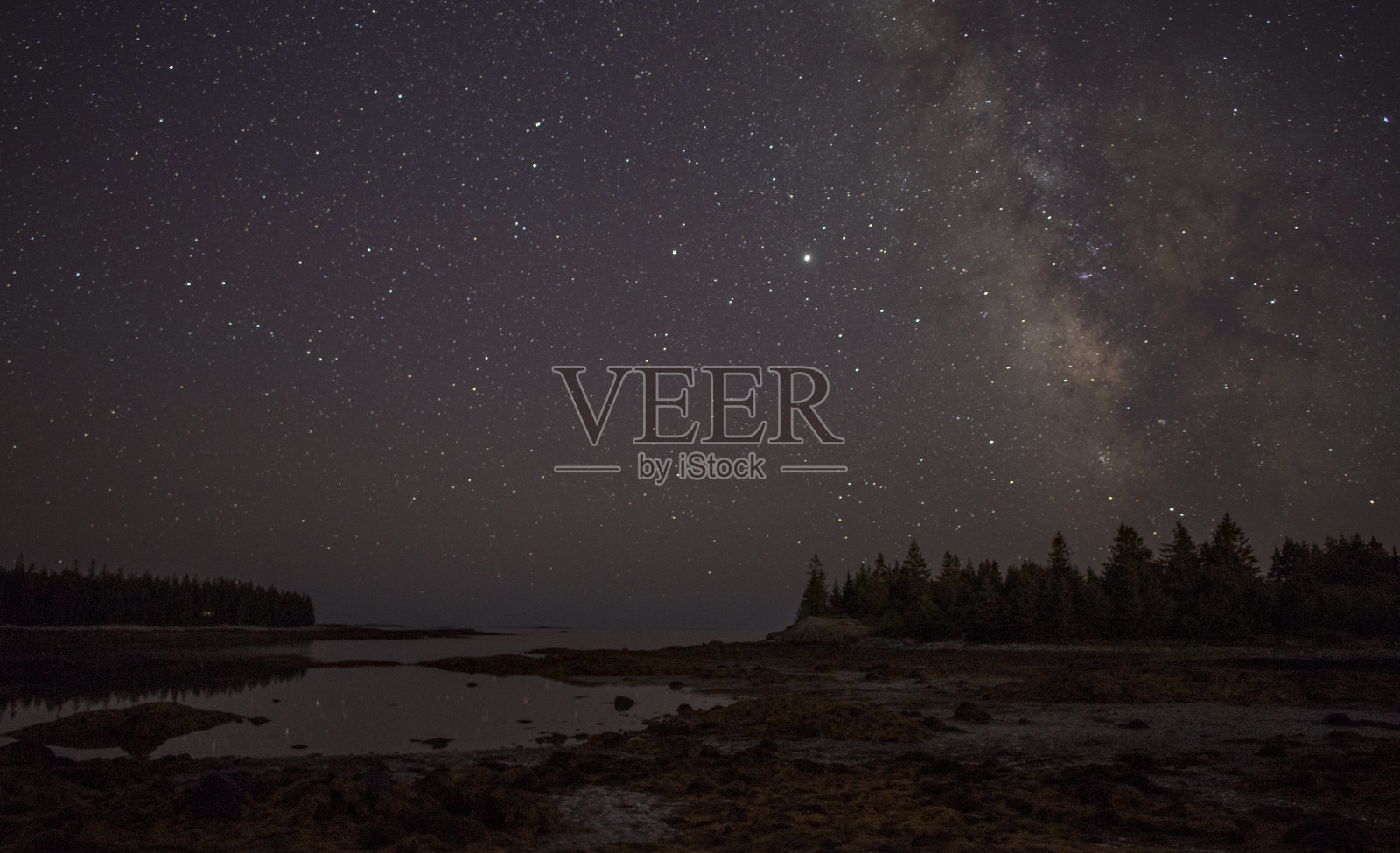 银河-车道岛,比纳尔海文缅因州照片摄影图片