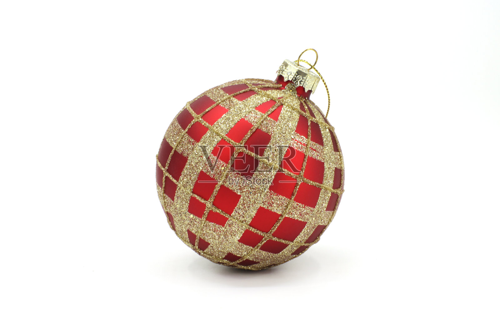 圣诞树红球照片摄影图片