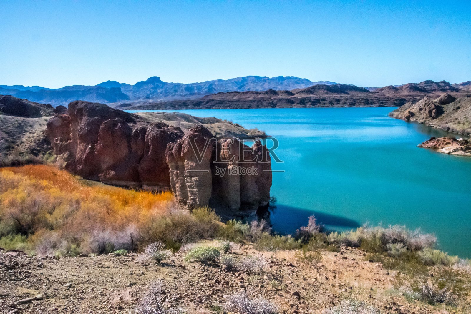 亚利桑那州哈瓦苏湖的自然景观照片摄影图片