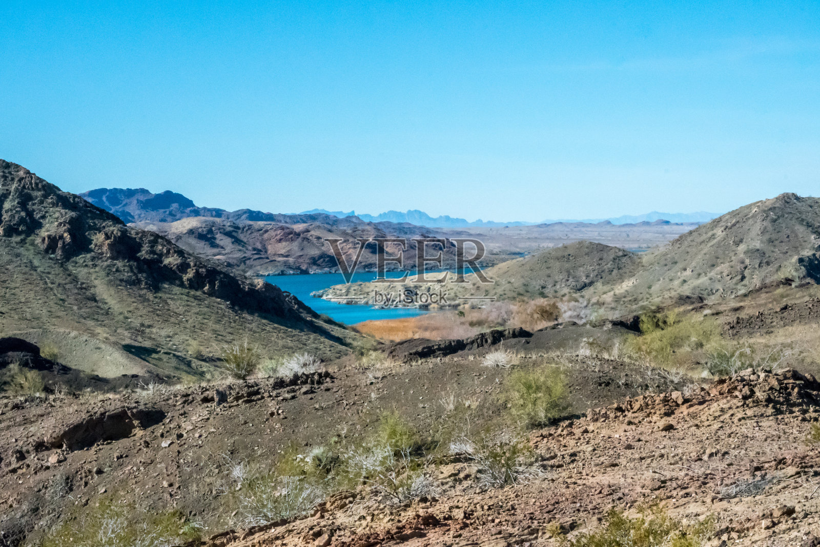 亚利桑那州哈瓦苏湖的自然景观照片摄影图片