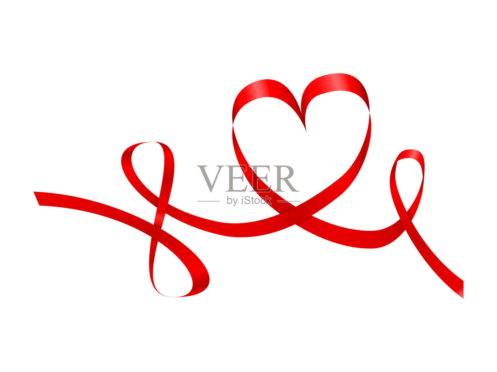 心丝带插画图片素材