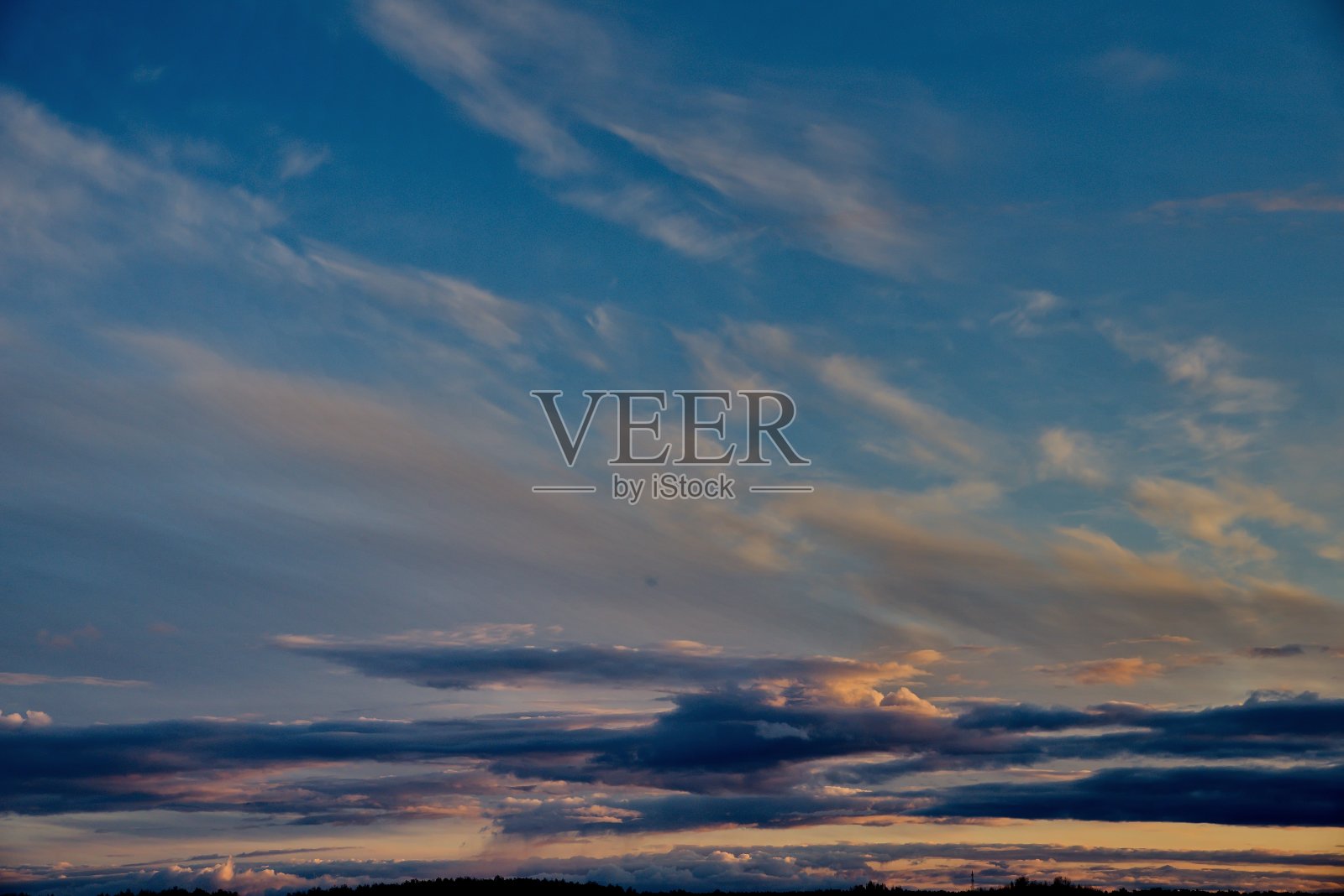 迷人的日落的天空照片摄影图片