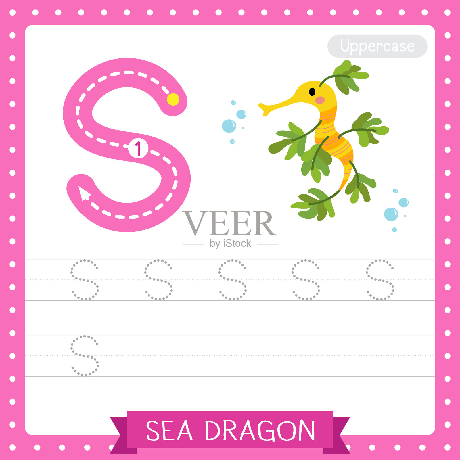 大写字母追踪练习练习表插画图片素材