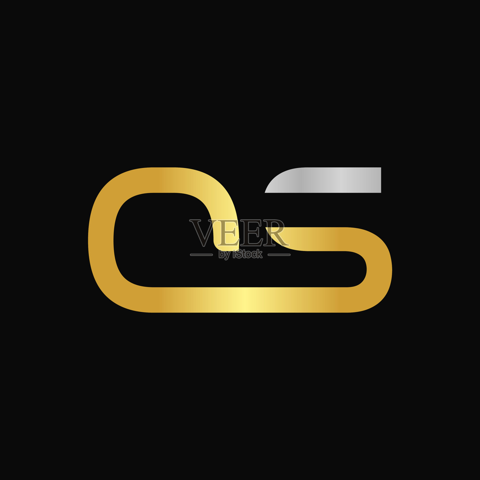 初始字母OS标志设计模板摘要插画图片素材