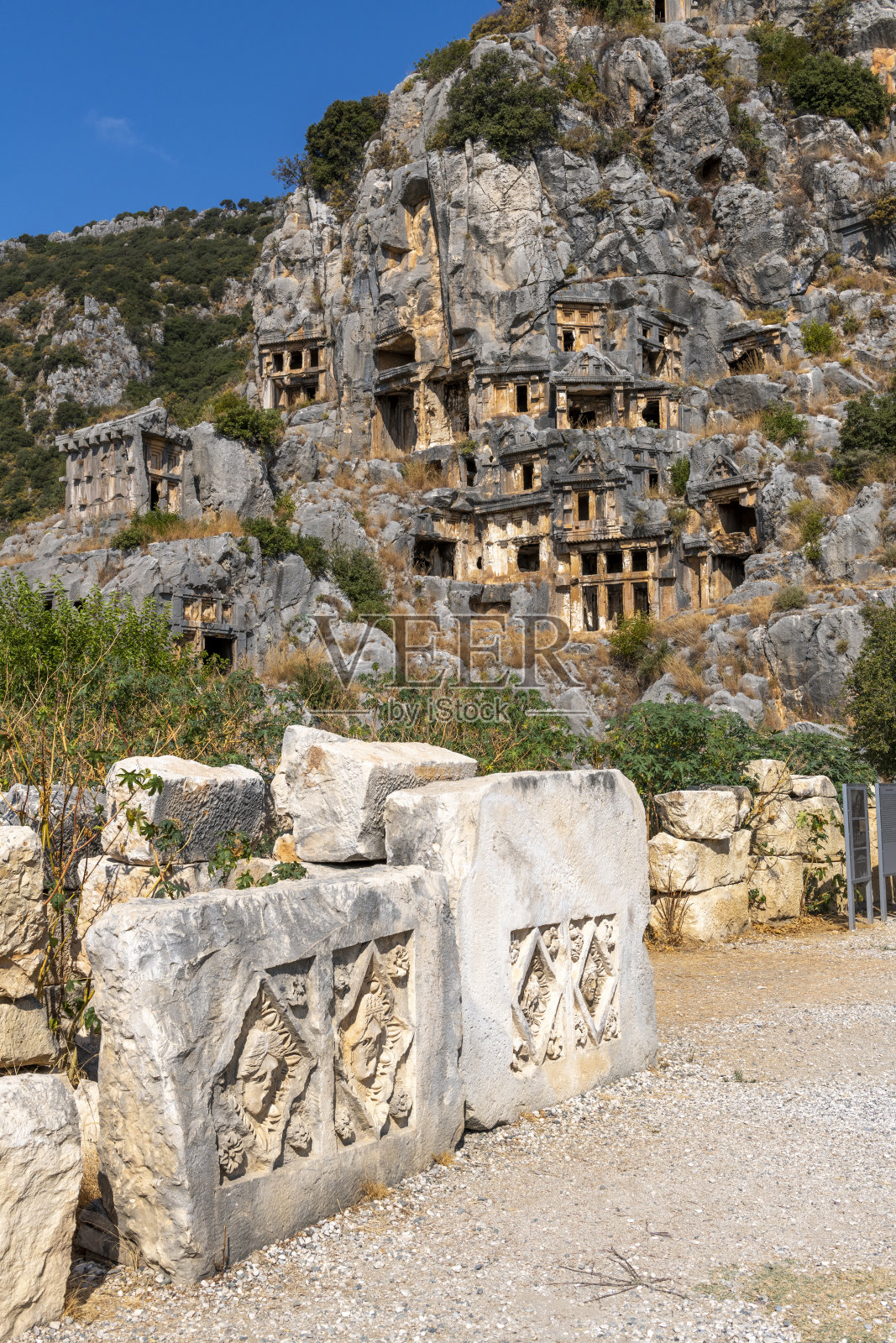 土耳其安塔利亚的迈拉古城。照片摄影图片