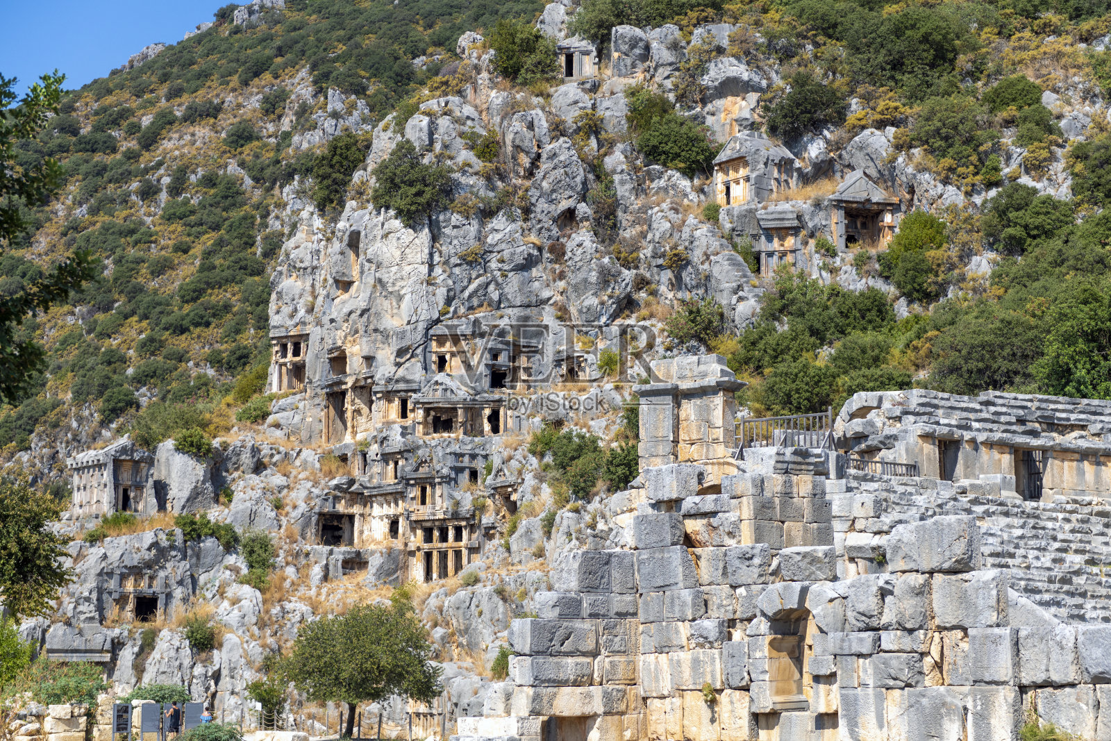 土耳其安塔利亚的迈拉古城。照片摄影图片