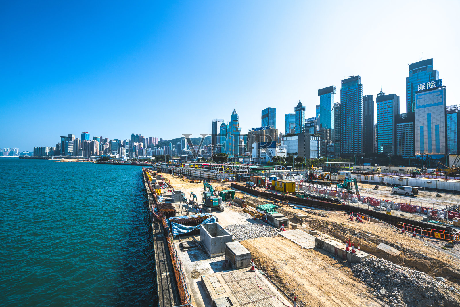香港的建筑工地照片摄影图片