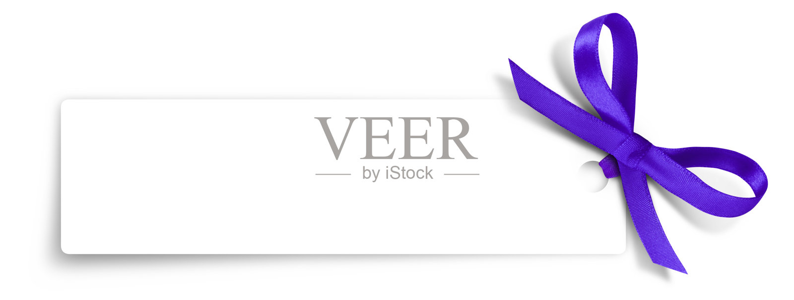 礼品卡注意与丝带在孤立的背景照片摄影图片