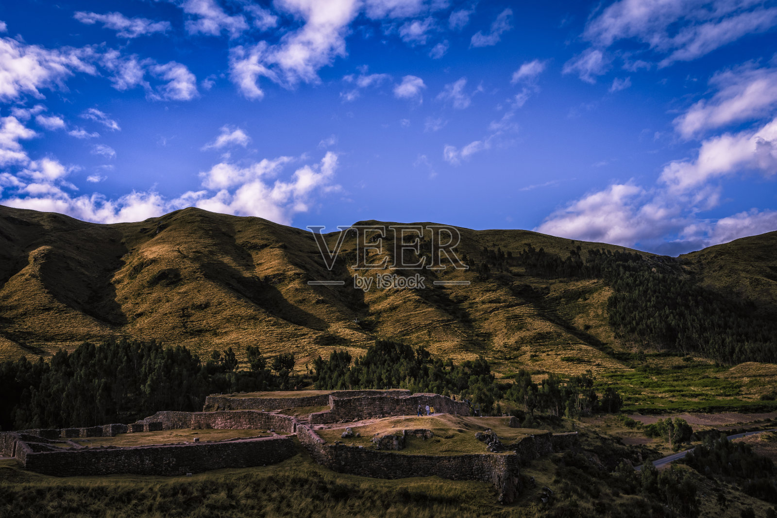 秘鲁库斯科的印加普韦布洛斯(印加城镇)- 2018年7月照片摄影图片