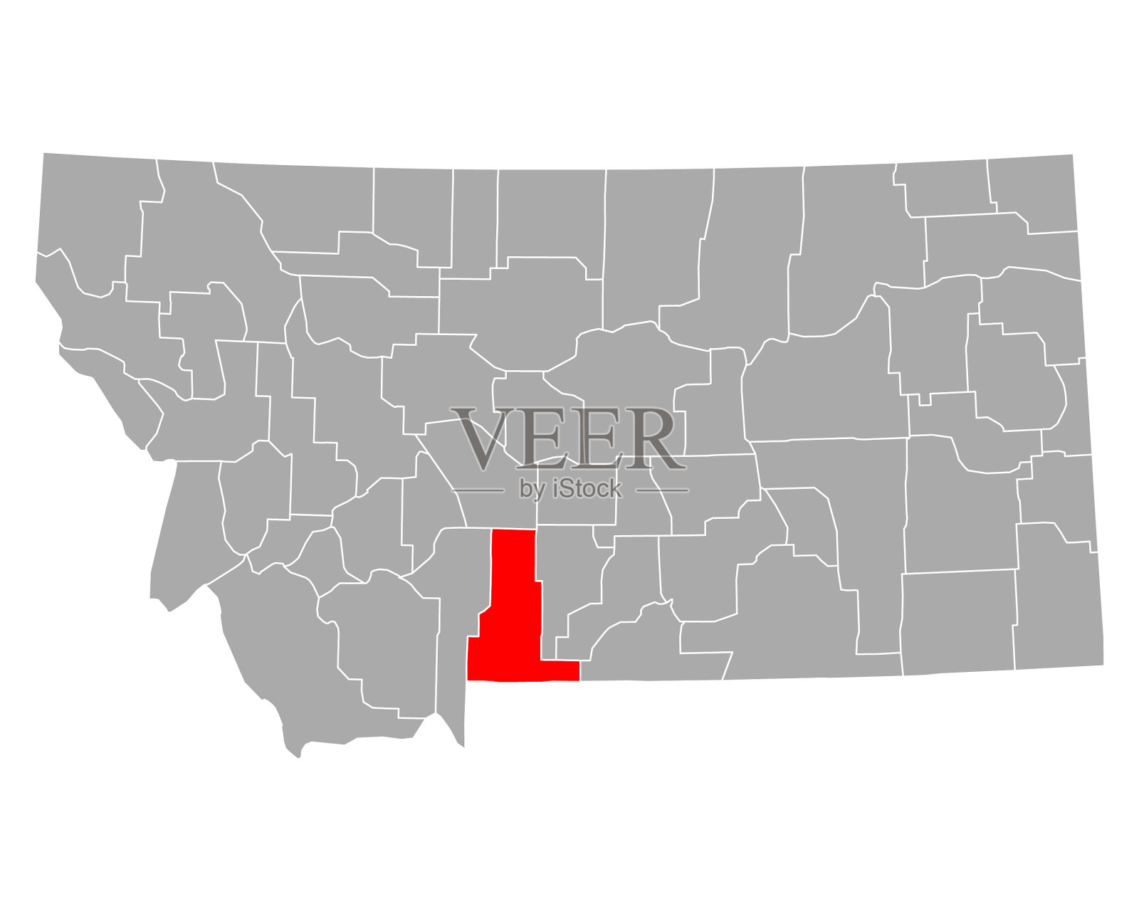 蒙大拿地图公园插画图片素材