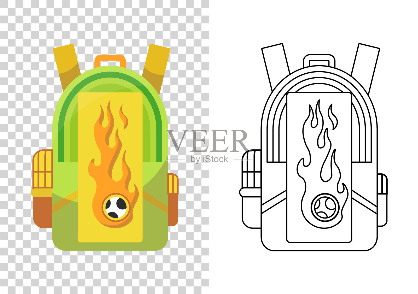 教育和学习学校的背包图标插画图片素材