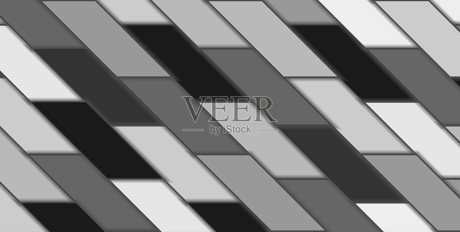 抽象的灰白色几何瓷砖技术背景插画图片素材