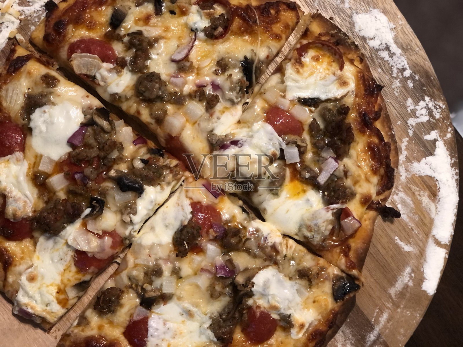 披萨!照片摄影图片