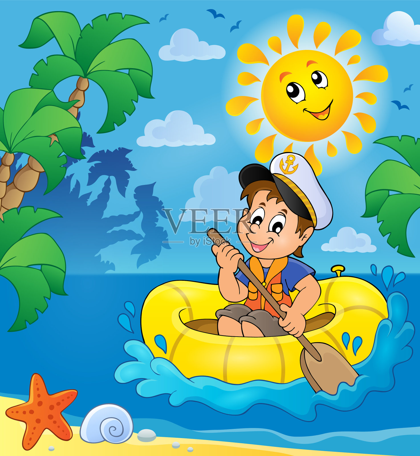 小水手主题形象2插画图片素材