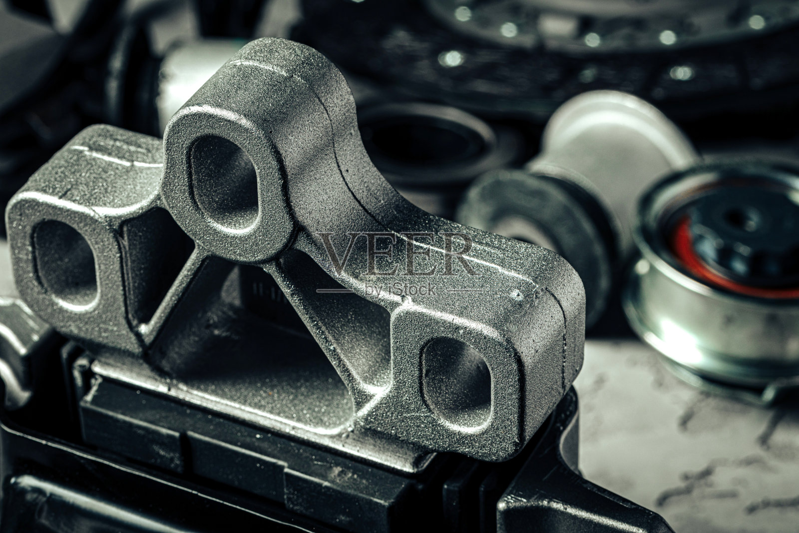 新的备用汽车部件的特写照片摄影图片