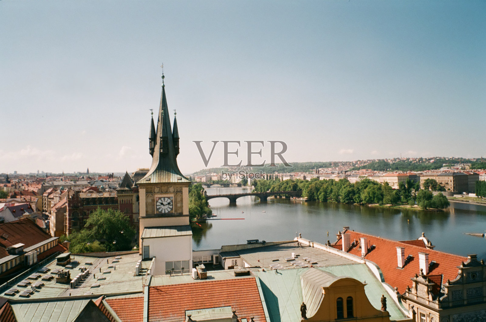 欧洲的红色屋顶照片摄影图片