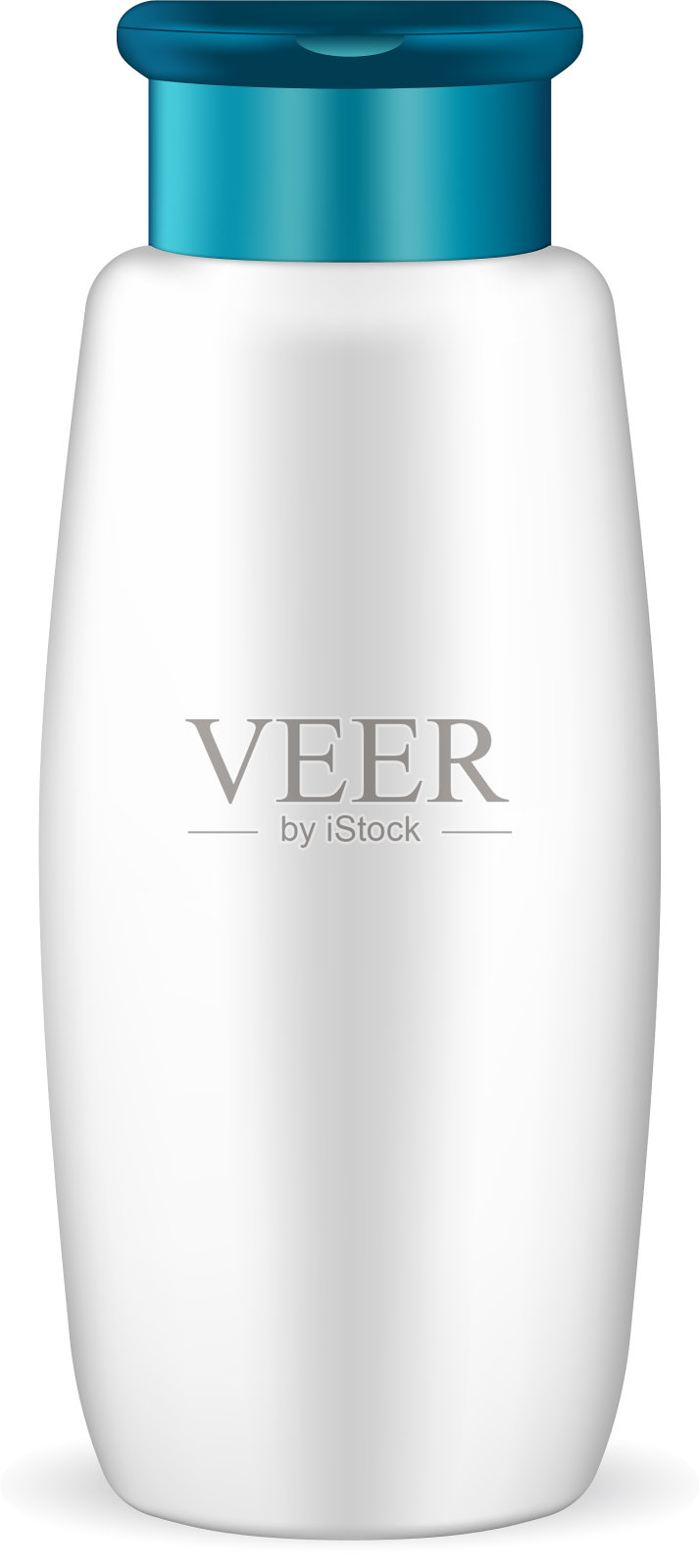 白色洗发水化妆品瓶模型插画图片素材