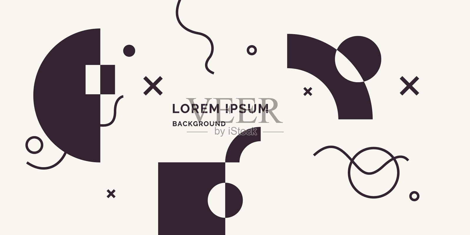 抽象几何背景设计海报插画图片素材