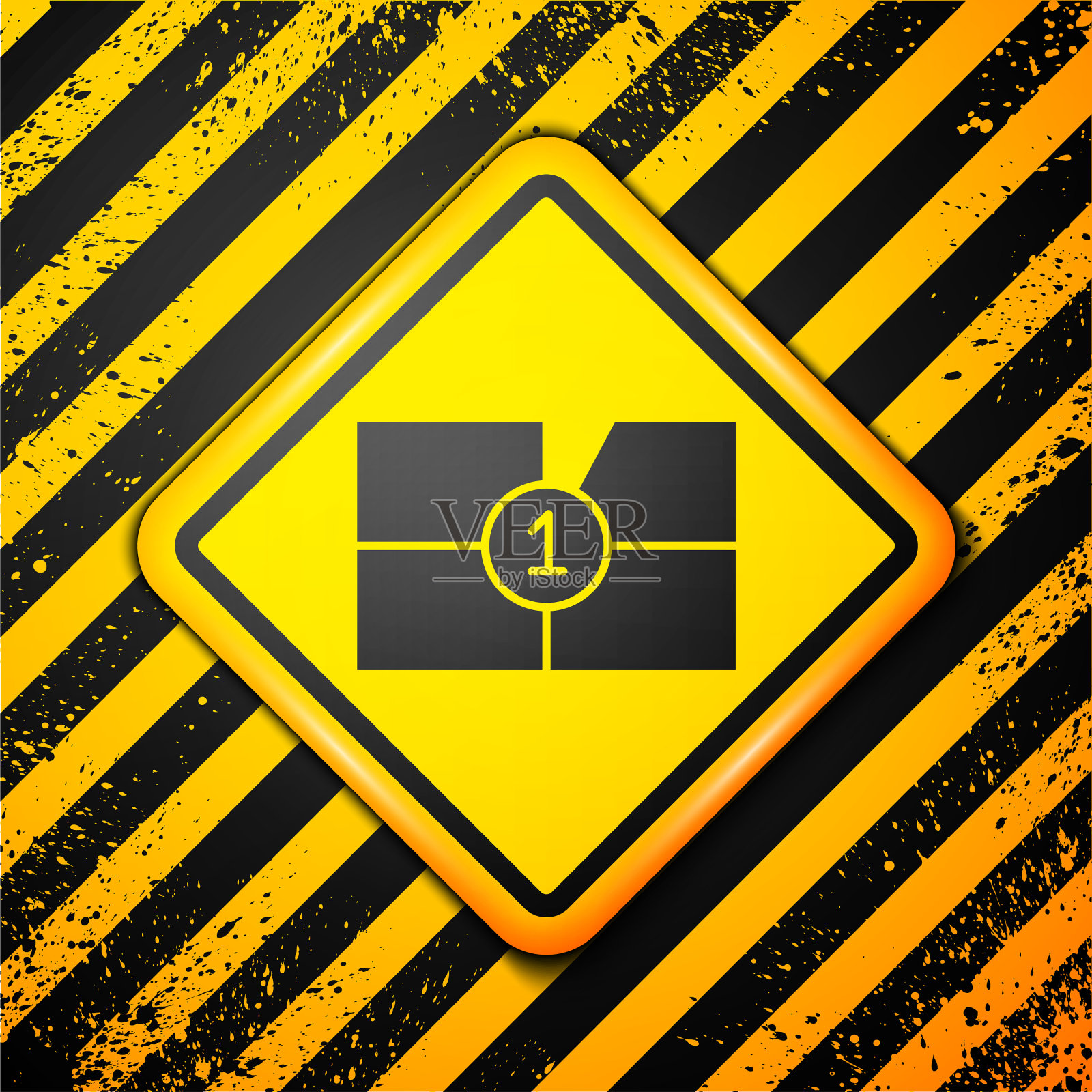 黑色老电影电影倒计时画面孤立图标插画图片素材