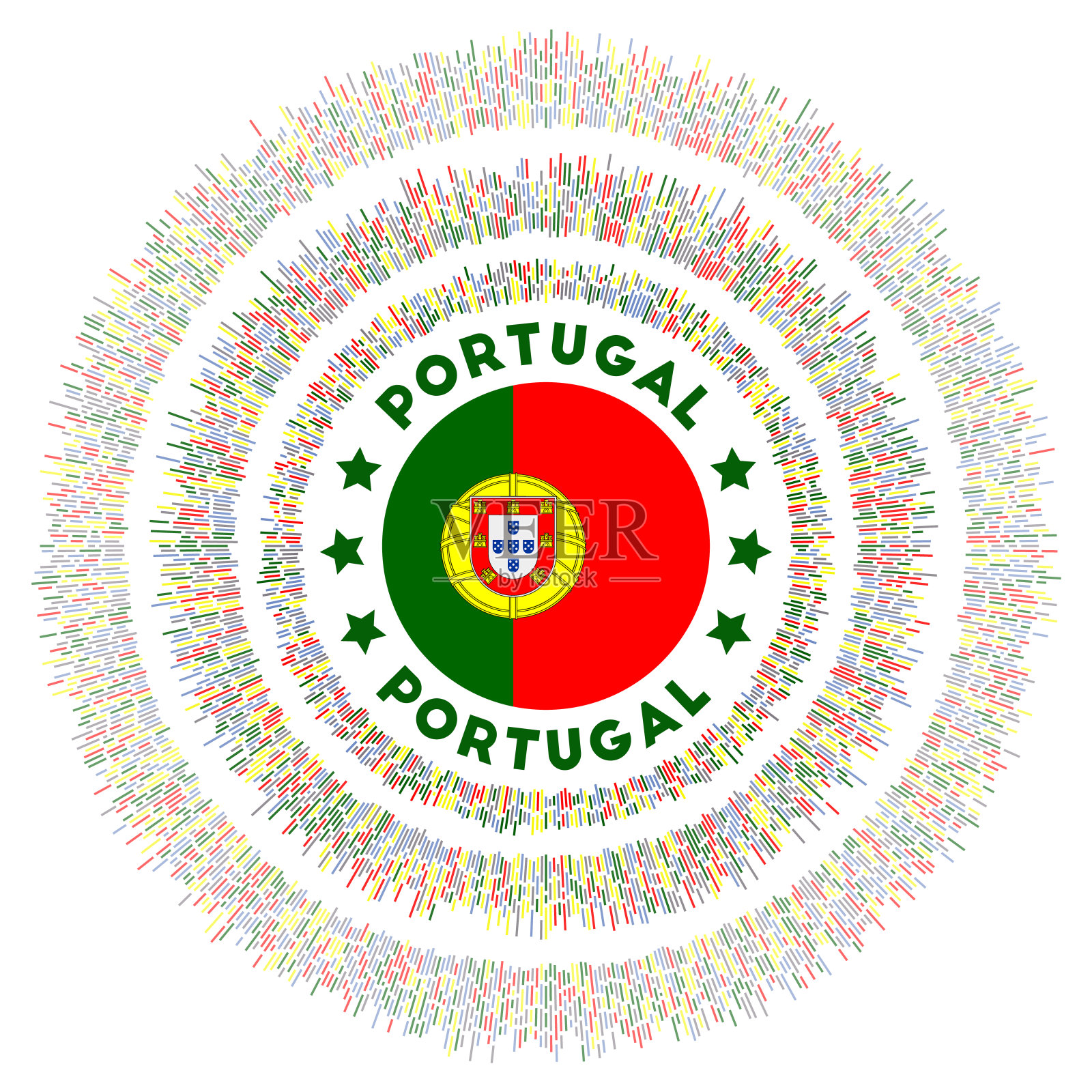 葡萄牙的象征。插画图片素材