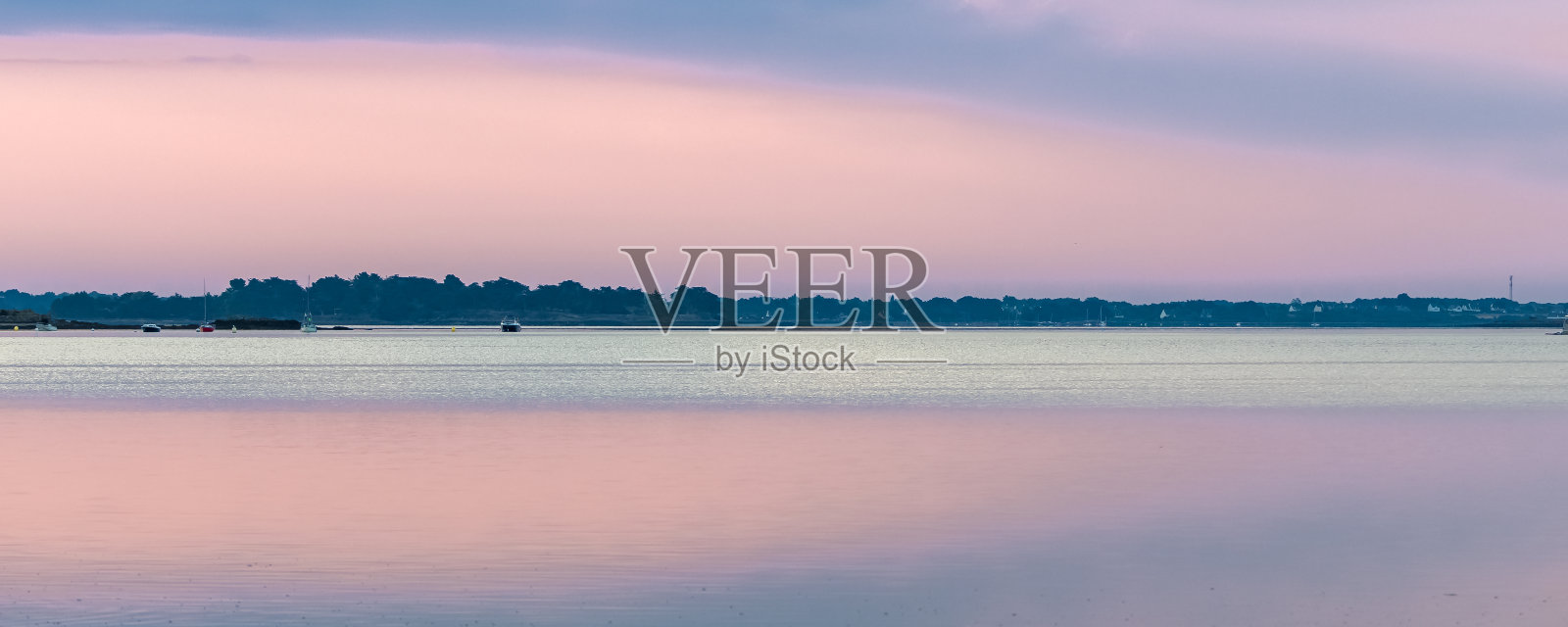 布列塔尼,莫比汗湾全景照片摄影图片