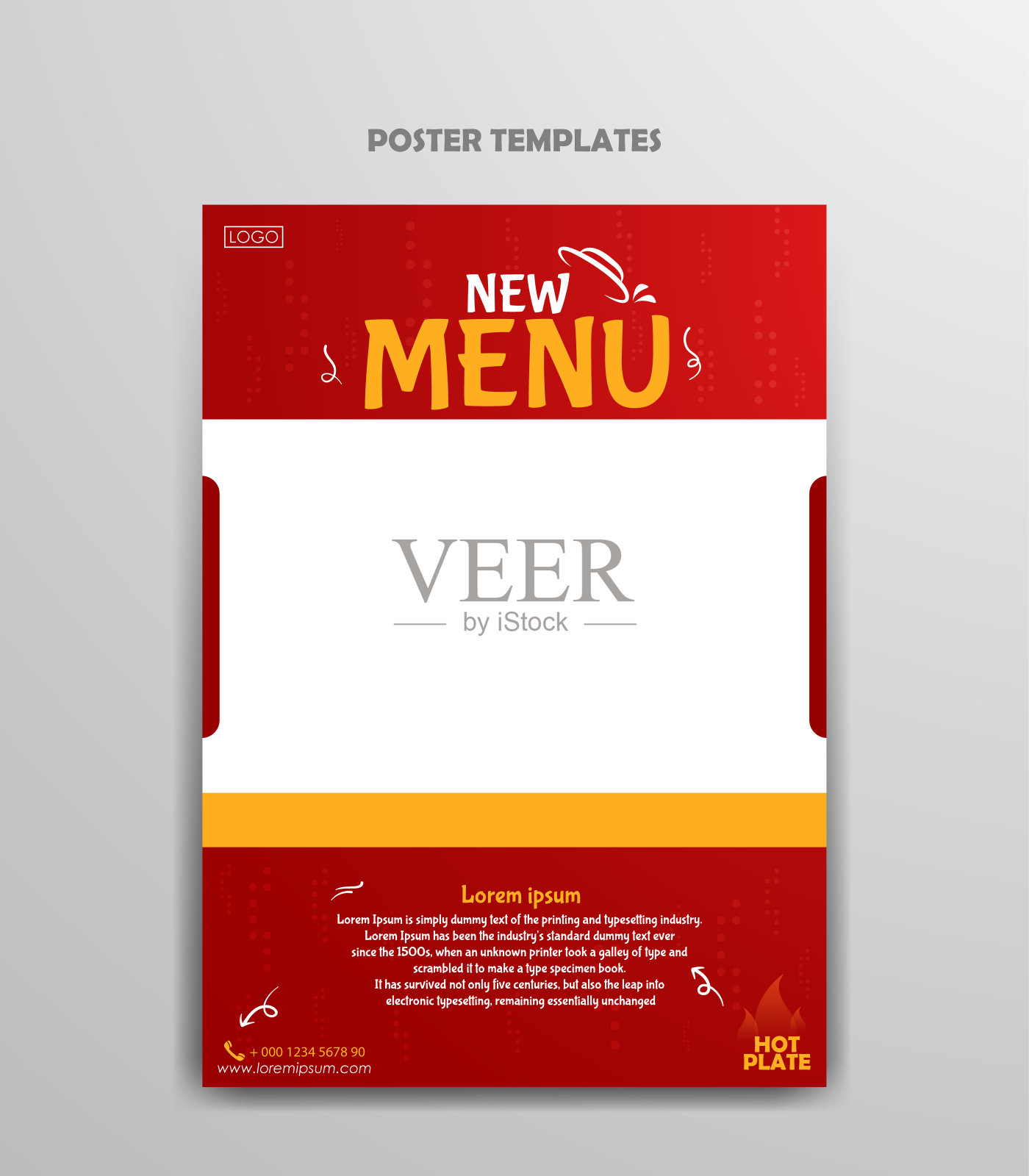 商业食品的海报模板设计模板素材