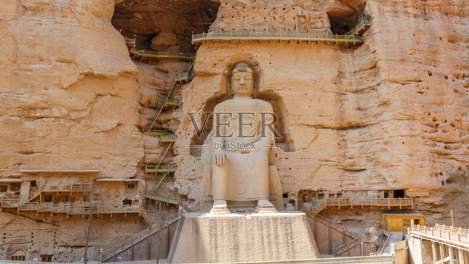 巨大的佛像全景照片摄影图片